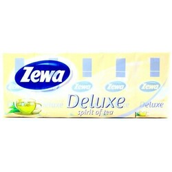 Zewa. Носовые платки  Deluxe Spirit of Tea трехслойные 10 шт х 10 пачек (7322540061475)