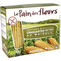 Le Pain des Fleurs. Хлібці з кукурудзи(без глютену) 150 г(3380380077296)