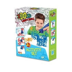 IDO3D. Набор для детского творчества с 3D-маркером - ЗООПАРК (3D-маркер - 2 шт, шаблон, аксессуары) 