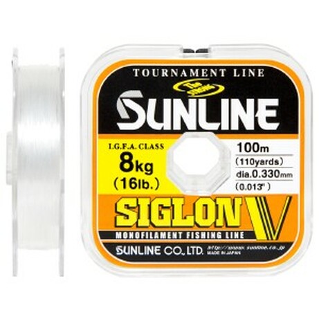 Sunline .  Леска Siglon V 100m №4.0/0.33mm 8.0kg (1658.04.06)