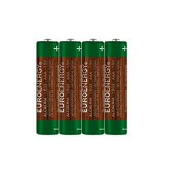 Euroenergy. Батарея SUPER ALKALINE.розмір AAA(LR03).напряж.:1.5В.цил. форми (1 шт. з термоусад.п