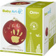 Baby Art.  Отпечаток Набор для создания отпечатка ручки и ножки малыша "Рождественский шарик Красный