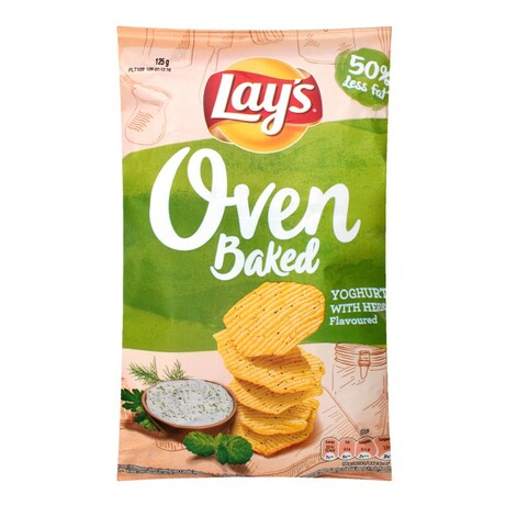 Чипсы Lay`s Baked картоф со вкусом йогурт с травам, 125 г. (5900259099709)