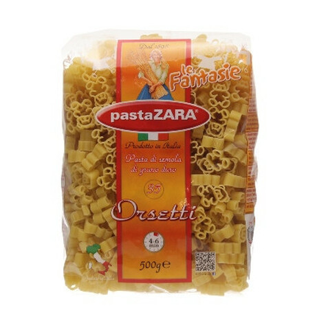 Pasta Zara. Вироби макаронні Pasta Zara Ведмежата 500 г(8004350001542)