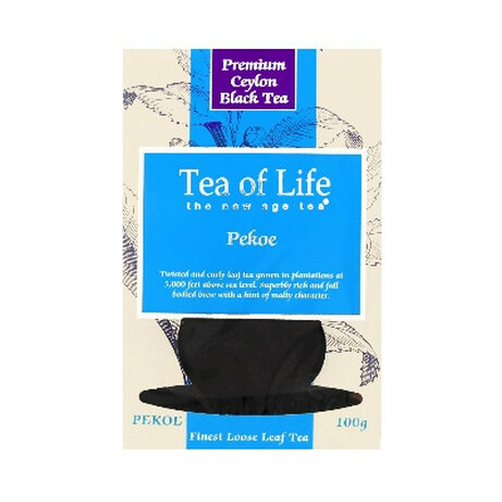 Tea of Life. Чай черный Tea of Life Pekoe байховый 100г (680275044994)
