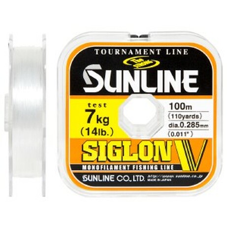 Sunline . Волосінь Siglon V 100m №3.0/0.285mm 7.0kg(1658.04.04)