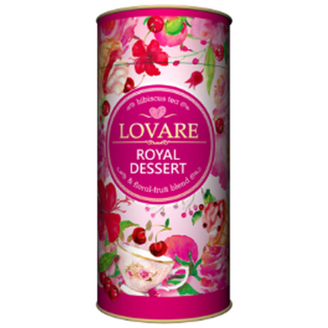 Lovare . Чай цветочный Lovare Королевский десерт 80г(4820097814610)