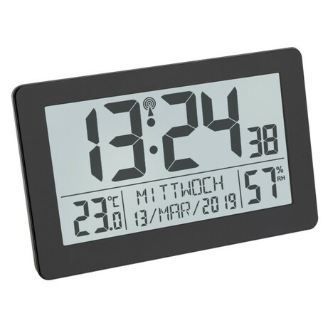 TFA. Годинник настінний цифровий, термогігрометр, 206x30x130 мм(60255701)