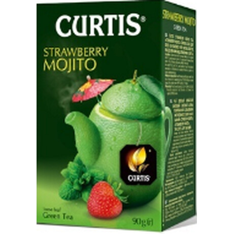 Curtis. Чай зелений Curtis Полуничний Мохіто 90г(4823063703468)