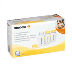 Medela. Бутылочки для сбора и хранения грудного молока (Breastmilk bottles), 3 шт*150мл (76123670191