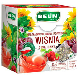 Belin. Чай фруктово-травяной Belin с вишней и земляникой 20*2г (5900675007470)