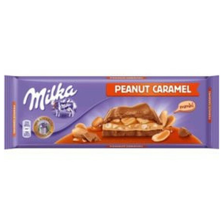 Milka. Шоколад с арахисом и карамелью 276 гр(7622210694348)
