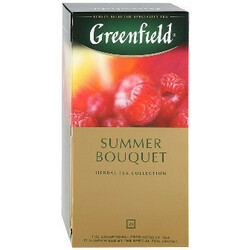 Greenfield. Чай Greenfield Summer Bouquet травяной со вкусом малины в пакетиках 25шт*2г (48200228619