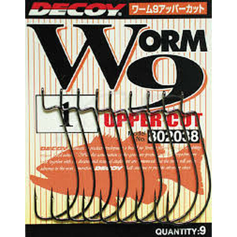 Decoy. Гачок Worm9 Upper Cut №4/0(6 шт/уп) (1562.00.65)