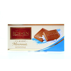 Roshen. Шоколад молочный 90гр (4823077616228)
