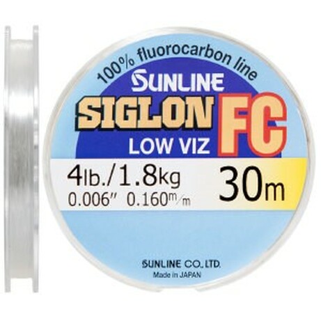 Sunline . Флюорокарбон SIG-FC 30m 0.160mm 1.8kg поводковый (1658.01.95)