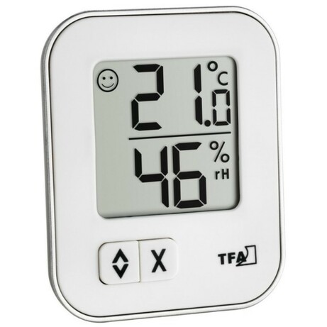 TFA . Термогигрометр цифровой "Moxx", белый, 57x13x69 мм (30502602)