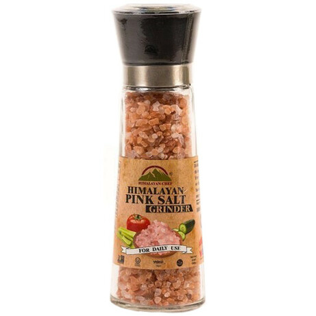 Гімалайська сіль. Натуральна гімалайська рожева сіль Himalayan Chef Велика 180 г(818581014855)