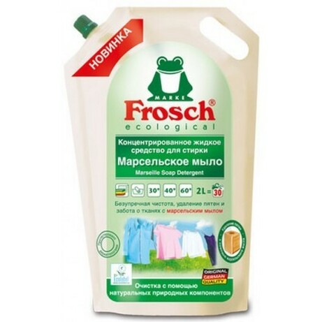 Frosch. Рідкий засіб для прання Марсельне мило, 2л(4009175927262)