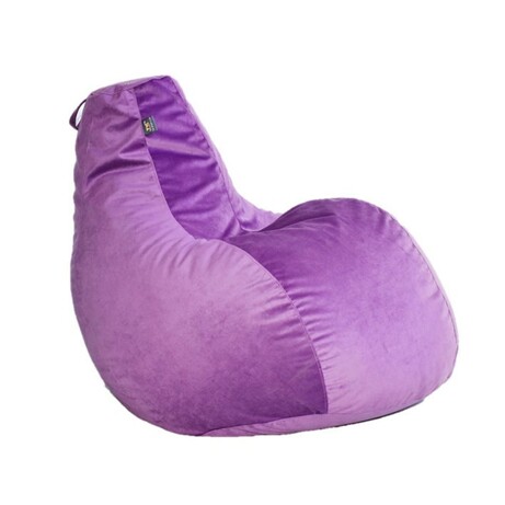 Кресло мешок ШОК Велюр 100х90х80 см фиолетовый (sm-0847)