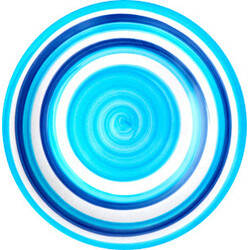 Тарілка блакитна 19см D010(0250009952118)