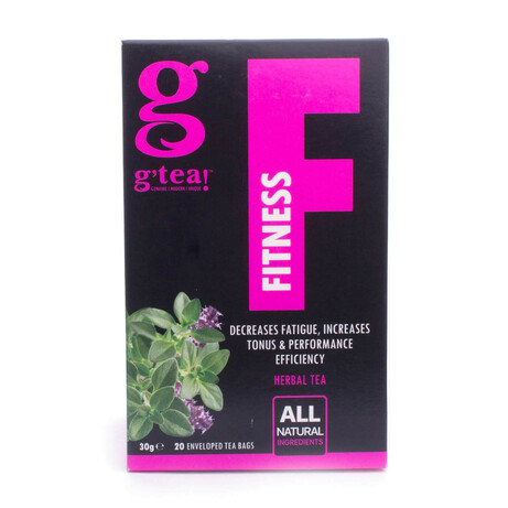 G'tea! Чай зелений G'tea Fitness з травами 20шт 1.5г(5060207697262)