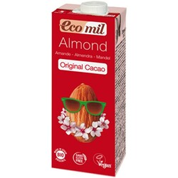 Ecomil. Органическое растительное молоко Миндальное с сиропом агавы и с какао 200 мл (8428532192246)