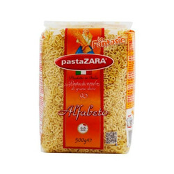 Pasta Zara. Изделия макаронные Pasta Zara Алфавит 500 г (8004350130907)
