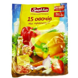 Smakko. Приправа 15 овощей и пряностей универсальна 70г (4820039294883)