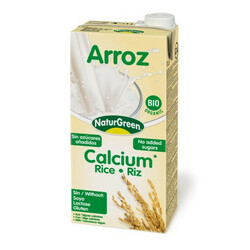 NaturGreen. Органічне рослинне молоко Рисове з кальцієм без цукру 1 л(8437002932794)
