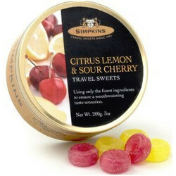 Simpkins. Леденцы со вкусом лимона и вишни 200г  (5011563624614)