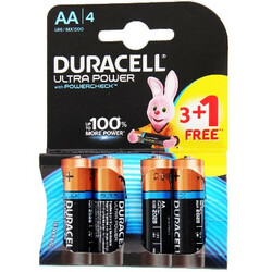 Duracell. Батареї Duracell ultra power АА 3+1 шт(064294)