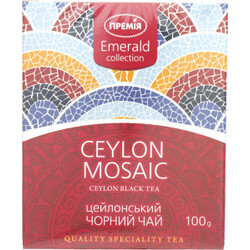 Премия. Чай черный Премія Ceylon Mosaic цейлонский листов 100г(4824034025527)