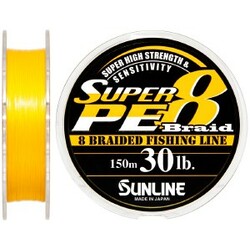 Sunline .Шнур Super PE 8 Braid 150m 0.280 mm 30lb/15.0 kg(1658.08.13)
