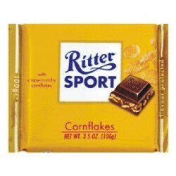 Ritter Sport. Шоколад с кукурузными хлопьями 100 гр (4000417011602)