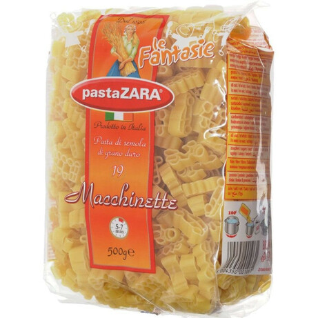 Pasta Zara. Изделия макаронные Pasta Zara Машинки 500 г (8004350001061)