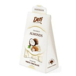 Doti. Миндаль в белом шоколаде с кокосом 100 гр (5906153203532)