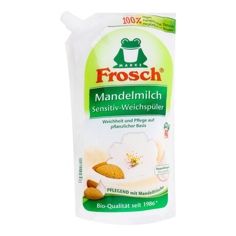 Frosch. Кондиционер-ополаскиватель для белья Миндальное молочко, 1 л (4001499957536)