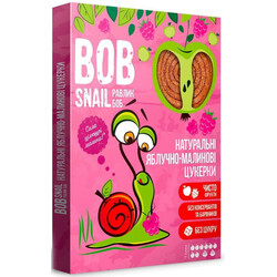 Bob Snail. Конфеты  натуральные яблочно-малиновые,  60  г (4820162520453)