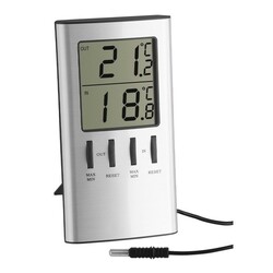 TFA . Термометр цифровой , внешний проводной датчик, 120х64х22 мм (301027)
