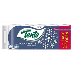 Tento. Туалетная бумага TENTO Polar White, 10 рулонов (012220)