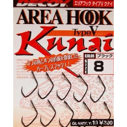 Decoy. Гачок  Area Hook V Kunai 8(10шт/уп) (1562.01.66)