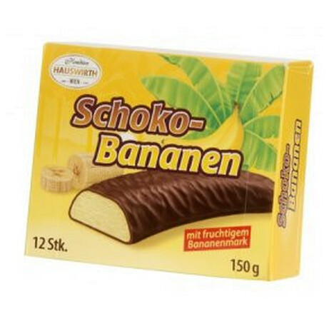 Hauswirth. Конфеты с банановой начинкой шоколадные 150 гр( 9001395710018)