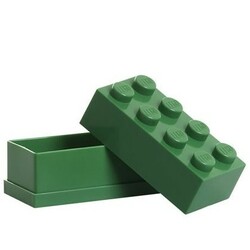 Lego. Конструктор  Пластиковий міні-кубик для зберігання 8, зелений 5 деталей (40121734)