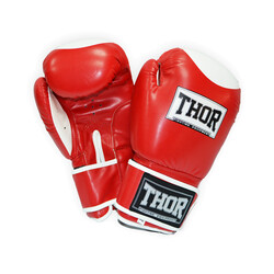 Thor. Перчатки боксерские COMPETITION 12oz .PU .красно-белые (7201500132120)
