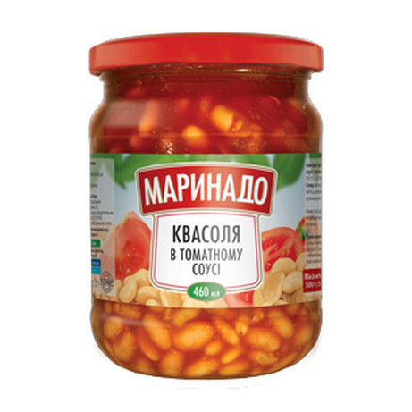Маринадо. Квасоля в томатному соусі 500г(9865060030272)