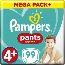 Pampers. Подгузники-трусики Pampers Pants Размер 4+, 9-15 кг, 99 шт (133485)
