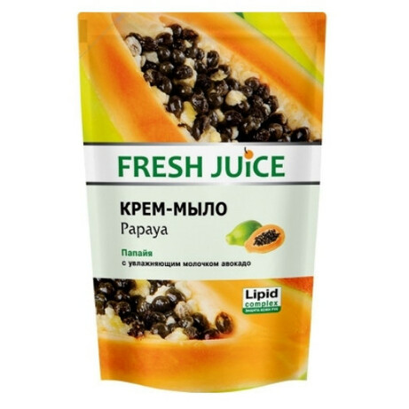 Fresh Juice. Мило рідке Папайя дой-пак 460мл(4823015914638)
