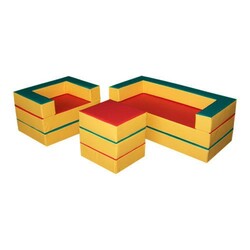 Комплект мебели-трансформер Маты зелено-желто-красный (sm-0736)