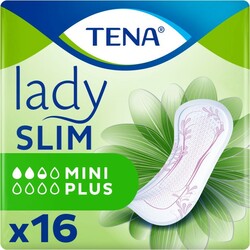 TENA. Урологічні прокладення TENA Lady Slim Mini Plus, 16 шт.(7322540852868)